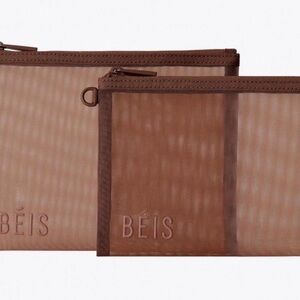 Béis Maple Mesh duo pouch. NWT